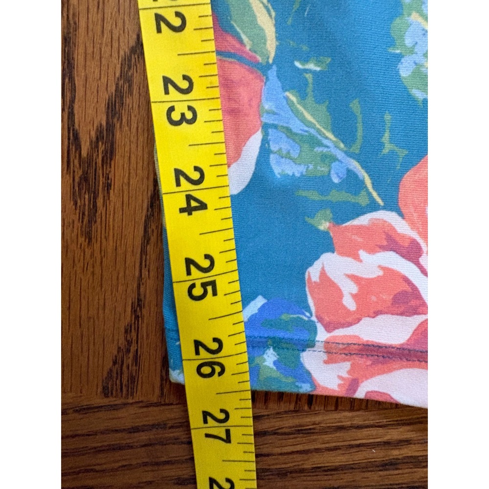 Show Me Your Mumu Moves Dusty Rose Floral High Waist Leggings Teal Small - Picture 4 of 8